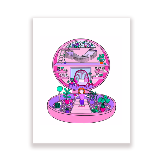 Pink Polly Pocket print