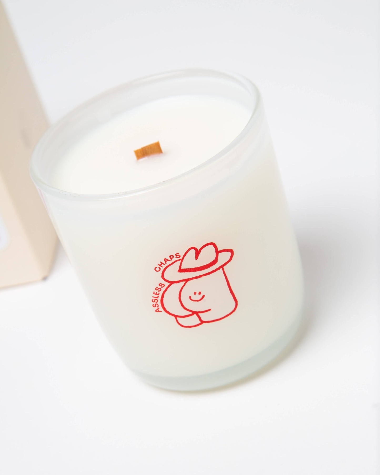 Assless Chaps - Saddle leather - Coconut Soy 8oz Candle