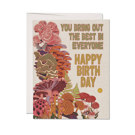 Fungi Birthday greeting card