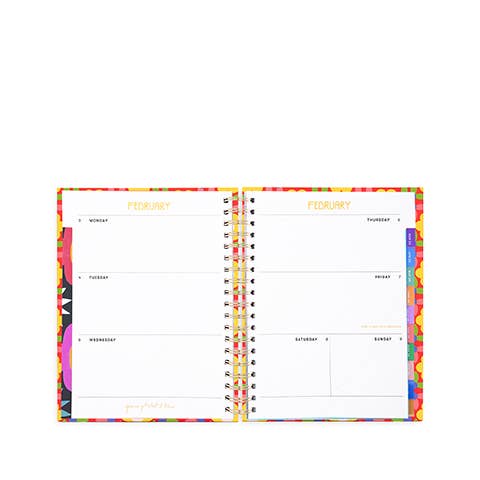 Flower Quilt 12 Month Medium Planner