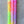 Load image into Gallery viewer, Set of three taper candles hand dipped in rainbow gradient colors and with hand printed dots all over.
