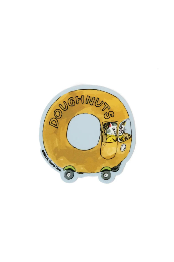 3P4 x Richard Scarry® - Doughnut Car Sticker