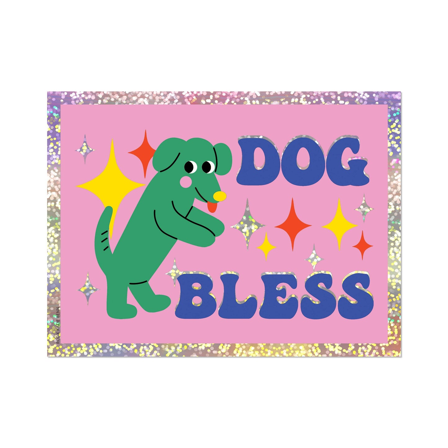 Dog Bless sticker