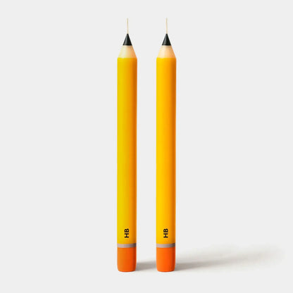 Pencil Taper Candles – HB Yellow (2 pack)
