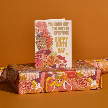 Fungi Birthday greeting card