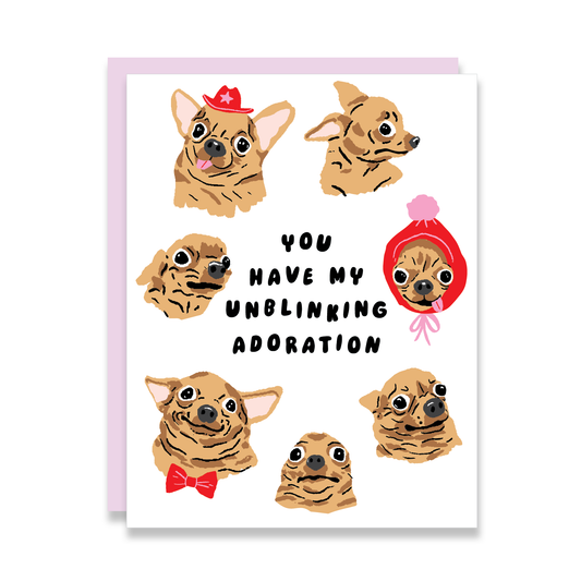 Unblinking Adoration Card