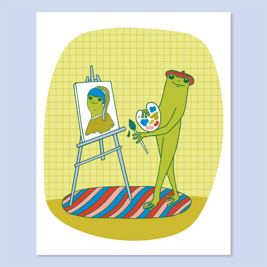 Artist Frog Print - 8 x 10