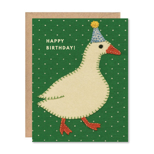 Birthday Goose Greeting Card