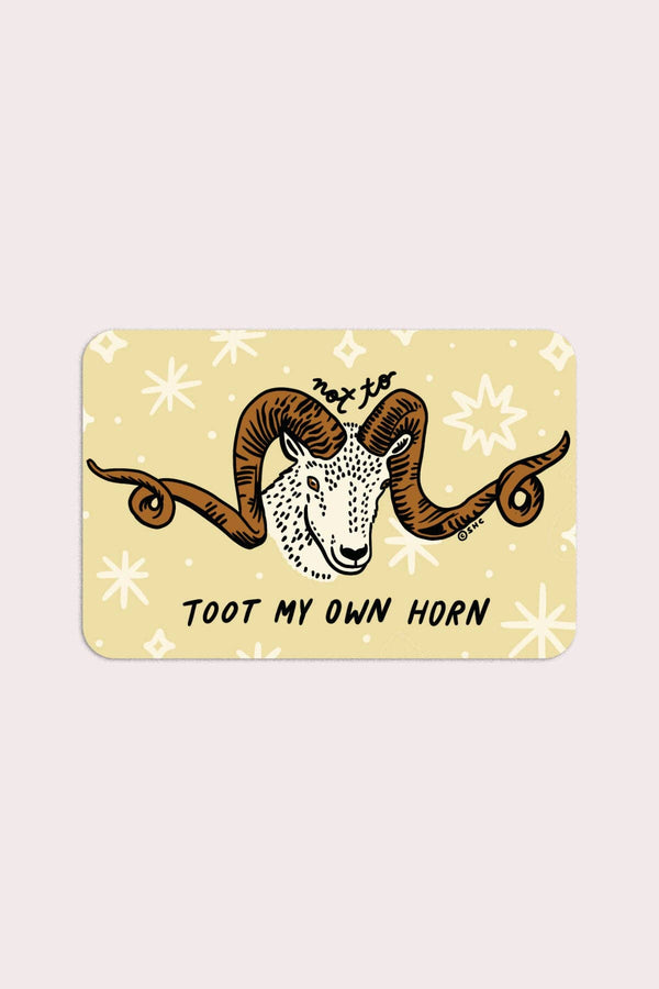 Toot My Own Horn Vinyl Sticker