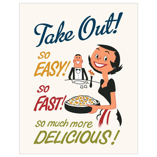 Take Out, So Easy, So Fast Magnet