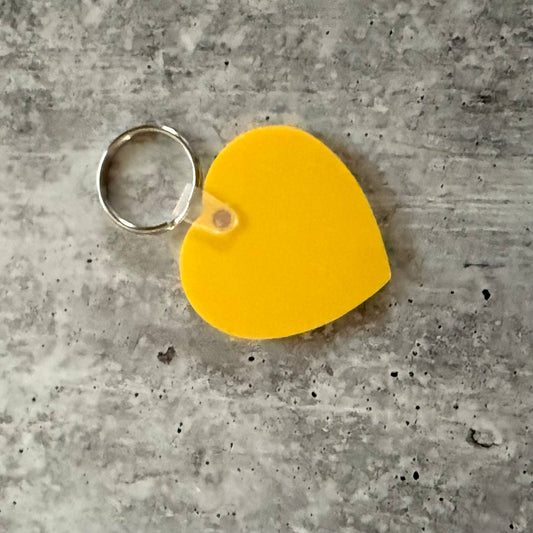 Hot Dogs Heart Keychain