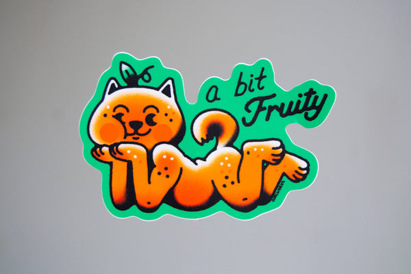 A Bit Fruity Doggy  - 3" Vinyl Sticker