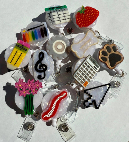 Paw Print Badge Reel