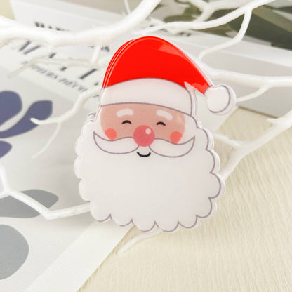 Snowman Hair Claw Clip