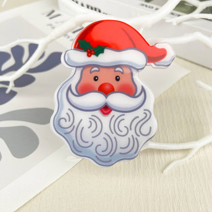 Snowman Hair Claw Clip