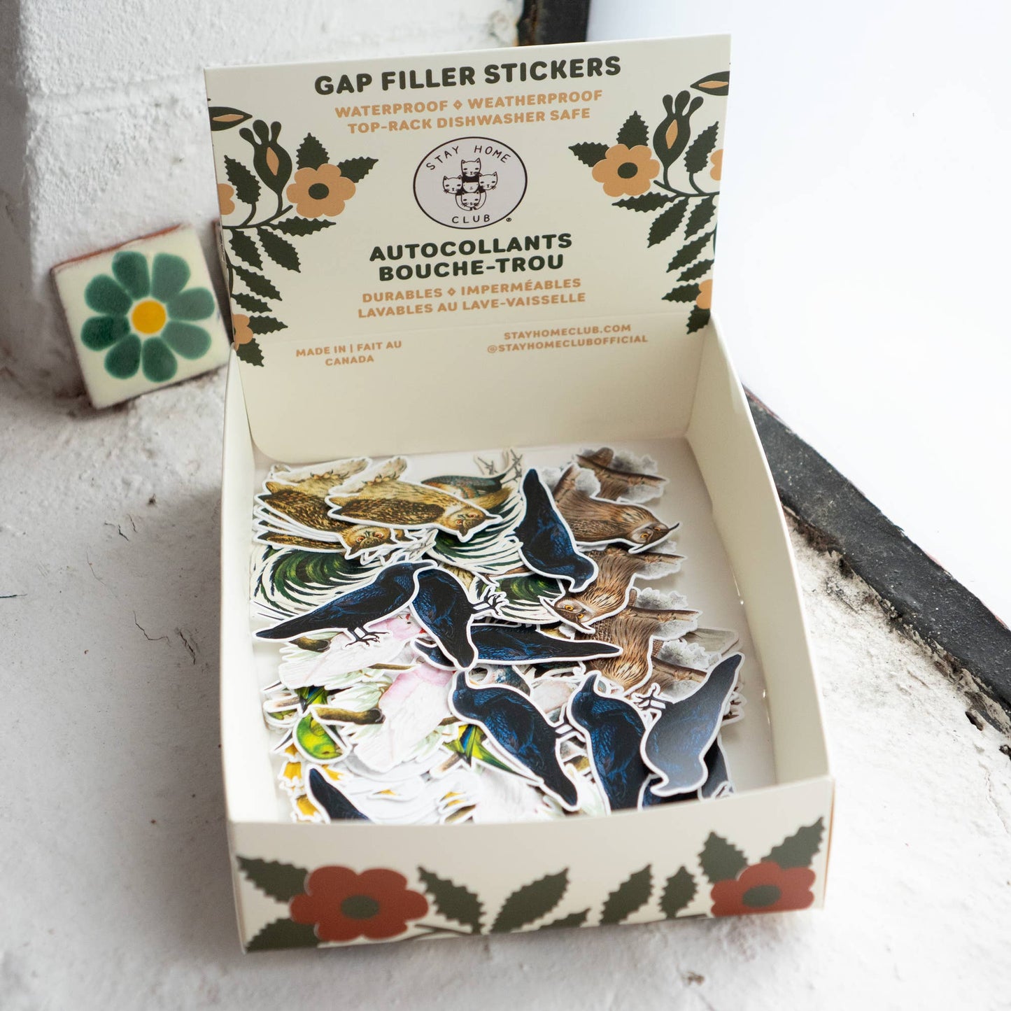 Vintage Art Stickers: Bird World