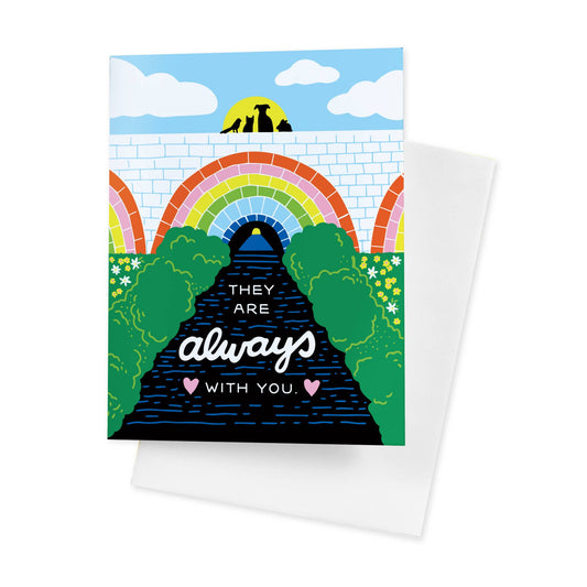 Rainbow Bridge Pet Loss Card