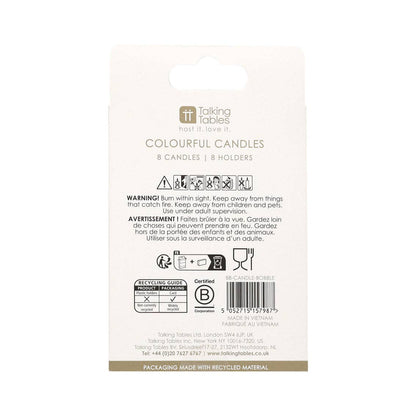 Bobble Birthday Candles - 8 Pack