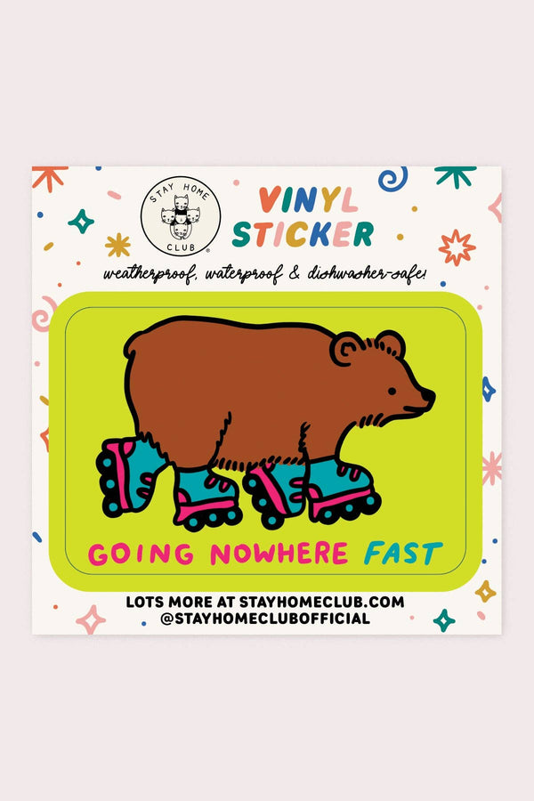 Going Nowhere Fast Vinyl Sticker