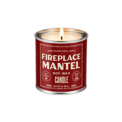 Fireplace Mantel Soy Candle - 1/2 Pint / Cotton Wick
