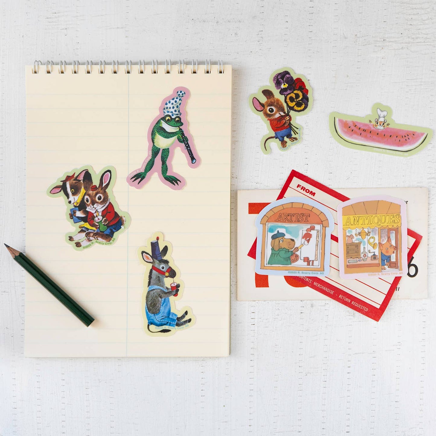 3P4 x Richard Scarry® - Musical Frog Sticker