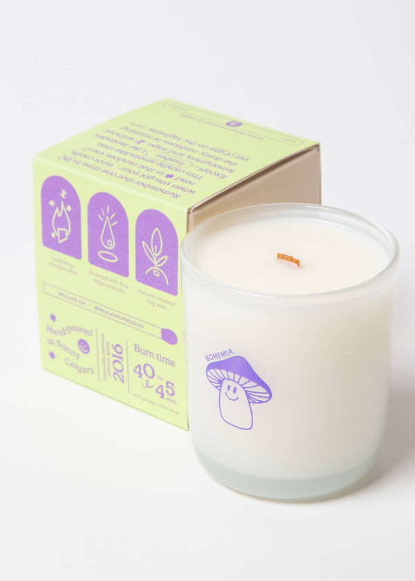 Bohemia - Lemongrass, Lavender & Sage Coconut Soy 8oz Candle