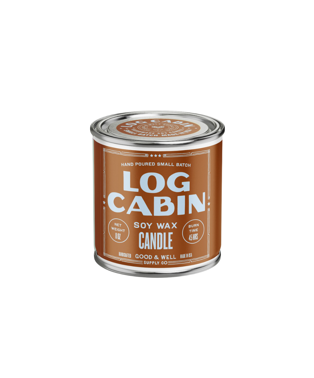 Log Cabin Soy Candle - 1/2 Pint / Cotton Wick