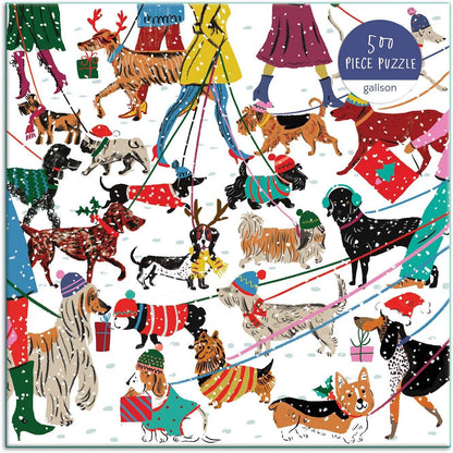Winter Dogs 500 Piece Puzzle