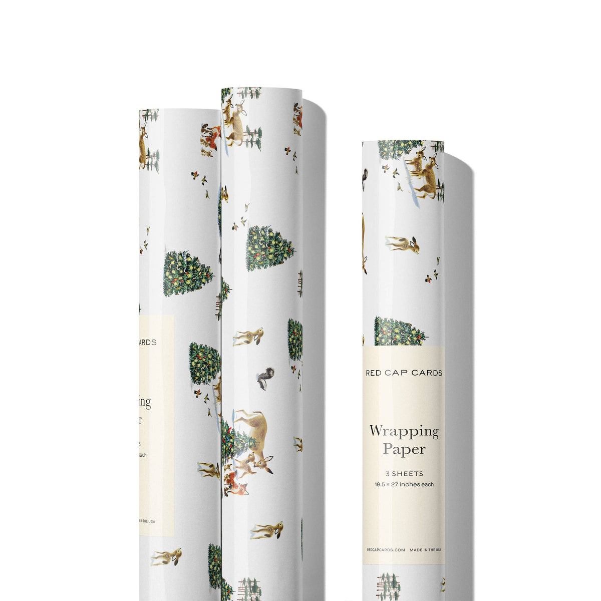 Forest Christmas wrapping paper