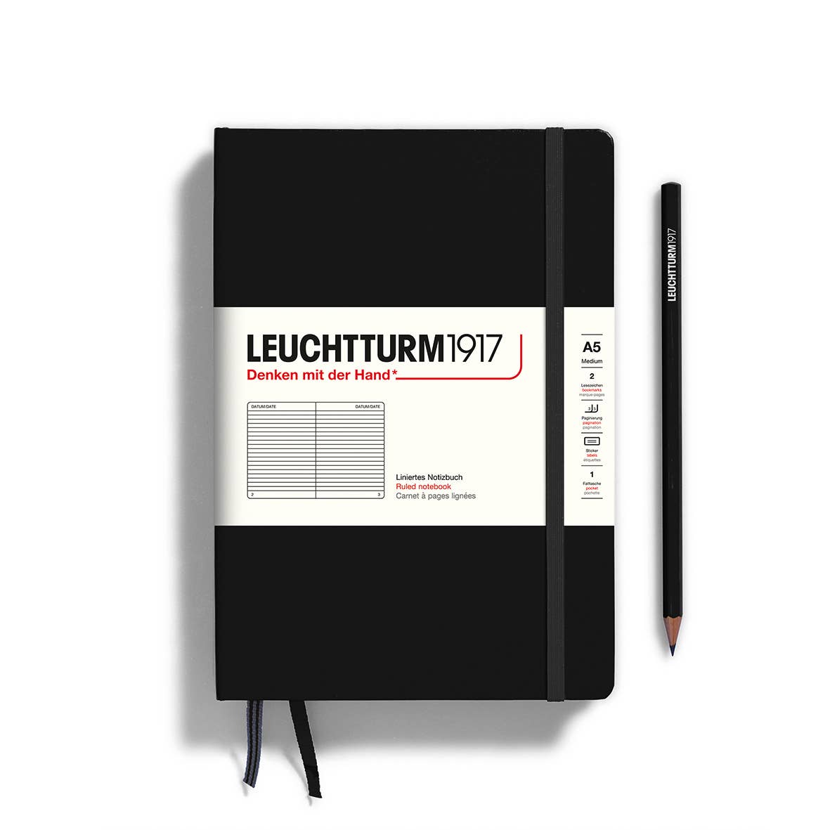 Notebooks - Medium (A5): Ink / Hardcover / Dotted