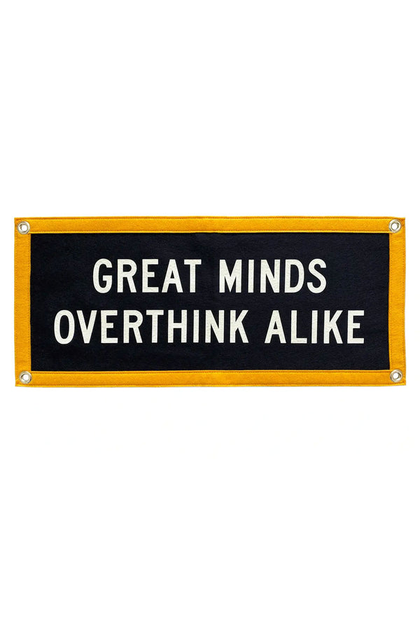 Great Minds Overthink Alike Camp Flag • Holy Smokes x Oxford