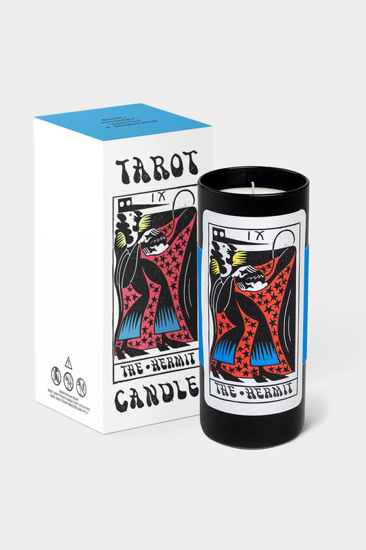Tarot Hermit Candle - 6" Tall & 60 Hr Burn, Lav. & Vanilla