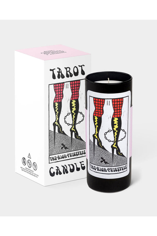 Tarot High Priestess Candle - 6" Tall & 60 Hr Burn, Berries