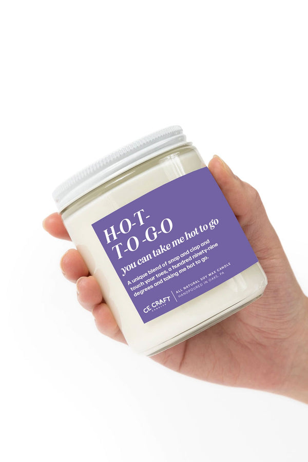 H-O-T-T-O-G-O Scented Candle