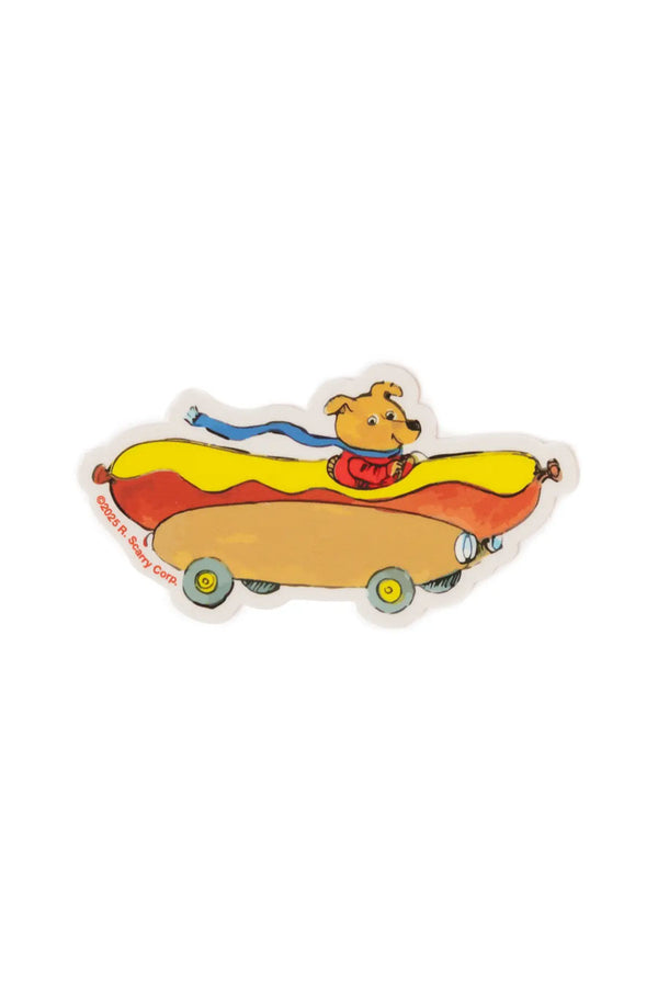 3P4 x Richard Scarry® - Hot Dog Car Sticker