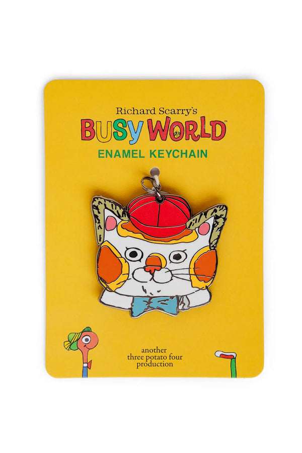 3P4 x Richard Scarry® - Huck Cat Enamel Keychain