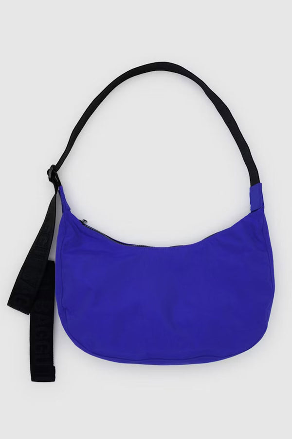 Medium Nylon Crescent Bag - Lapis