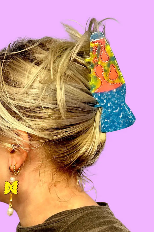 Rhinestone Lava Lamp Hair Claw