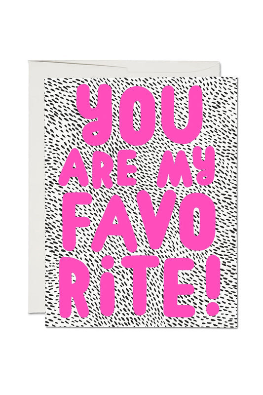 My Fave love greeting card