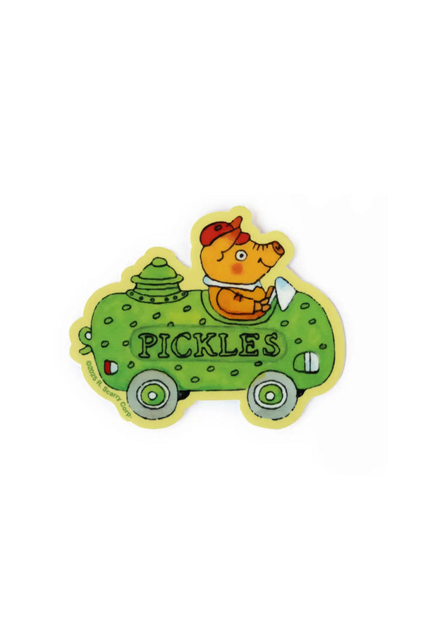 3P4 x Richard Scarry® - Pickle Car Sticker