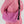 Load image into Gallery viewer, Woman with a Pink nylon crescent shaped cross body bag with black straps.
