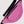 Load image into Gallery viewer, Nylon fanny pack in pink with black straps.
