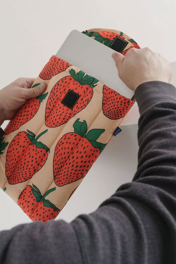 Puffy Laptop Sleeve 13"/14" - Strawberry