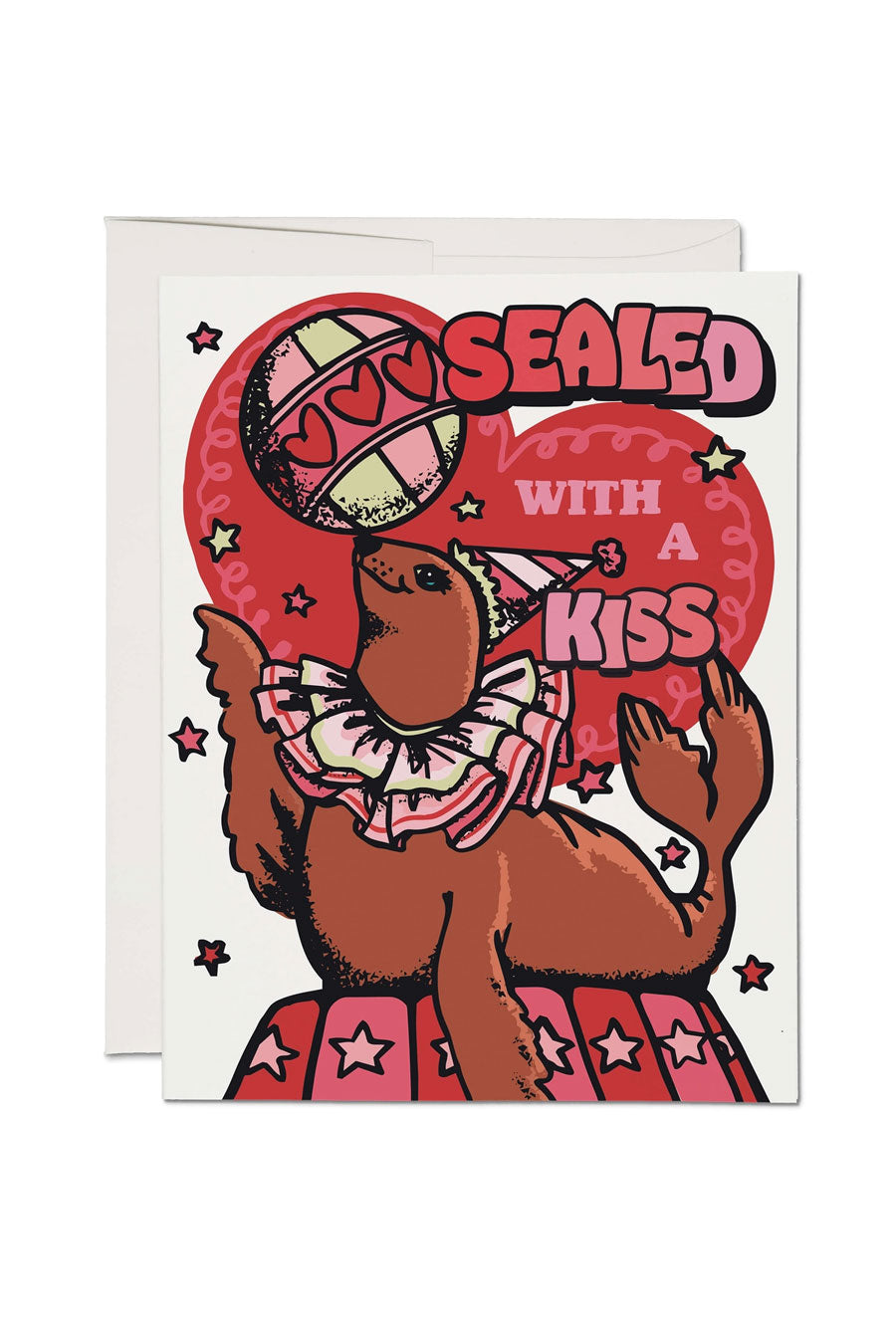 Sealed with a Kiss greeting card