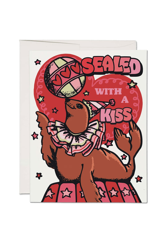 Sealed with a Kiss greeting card