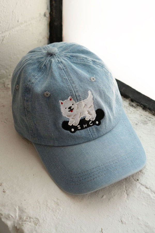 Sk8 Dawg Light Wash Denim Hat