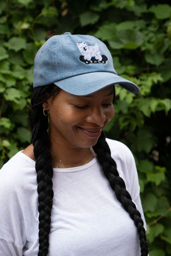 Sk8 Dawg Light Wash Denim Hat