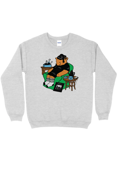 Sleepy Sad Time Bear Crewneck Sweatshirt