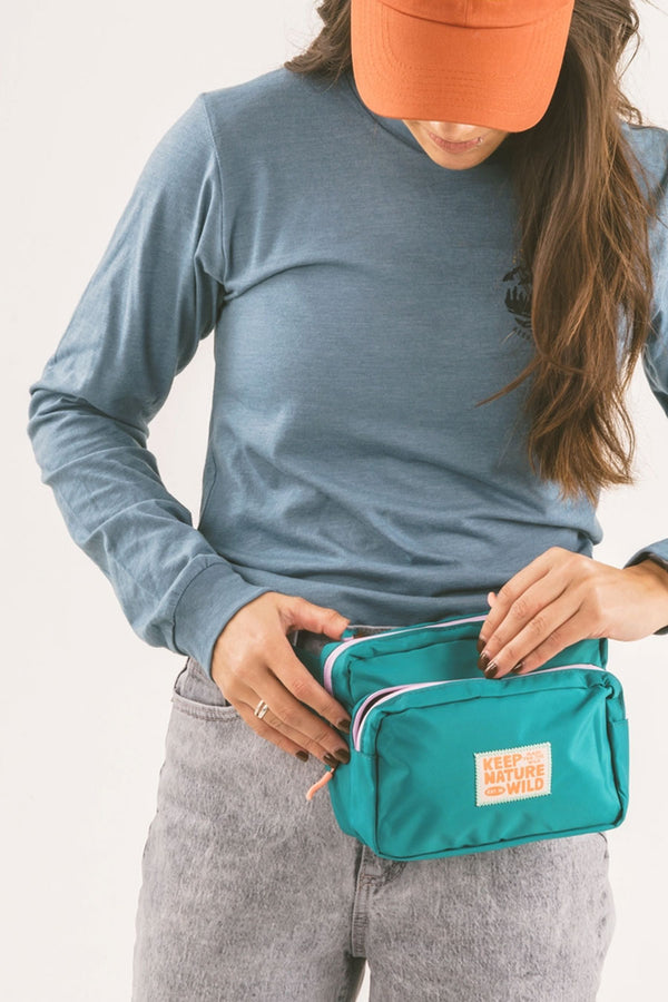 KNW Fanny Pack | Teal/Lavender