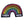 Load image into Gallery viewer, Black rainbow shaped rug featuring rainbow color striped arches. On the left side under the stripes the rug says Then and on the right at the end of the stripes the rug says Now. White background.
